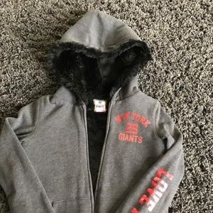VS PINK NY GIANTS hooded jacket